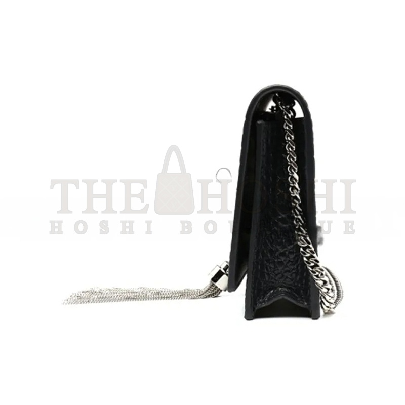 Y51 KATE MONOGRAM TASSEL CHAIN WALLET IN CALFSKIN CROCODILE EMBOSSED 452159DND1N1000 (19*12.5*4cm) Master Quality